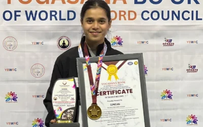 SIMRAN DEDHA (INDIA) Sets a new world record by holding YOG NIDRA ASANA Longest time 28 minute 19 second