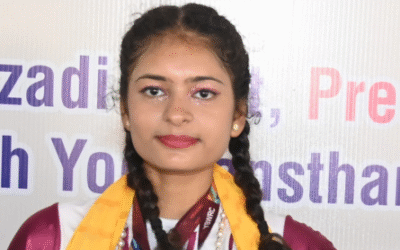 BHOOTI TIWARI exceptional fest: Setting a world record in RAJKAPOT ASANA 05 minutes 26 seconds